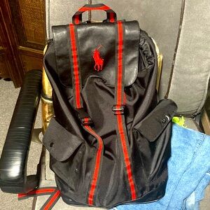 Ralph Lauren polo  Red and Black Backpack